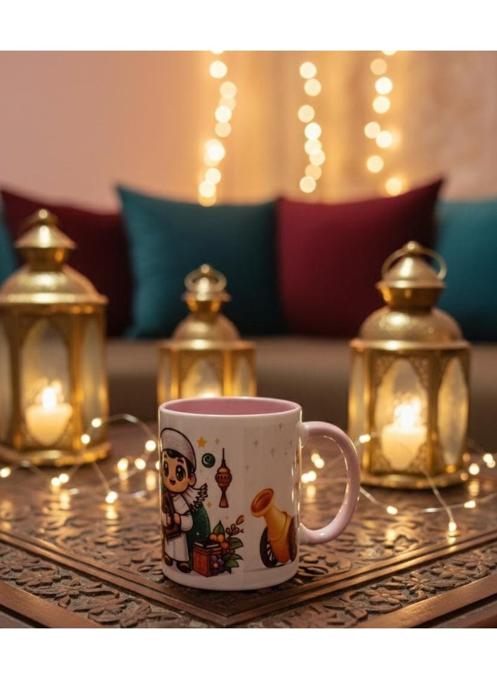 بوكس رمضان + 5 هدايا (فانوس خشبي + مج كوب + عروسة طمطم + شمعة معطرة فواحة + فانوس اسود رمضاني ) - Image 2